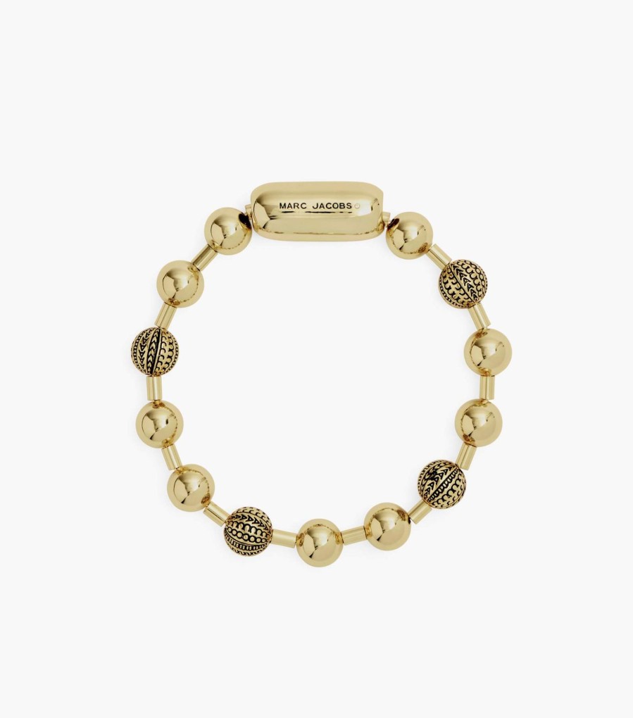 Jewelry Marc Jacobs | The Monogram Ball Chain Bracelet Light Antique Gold