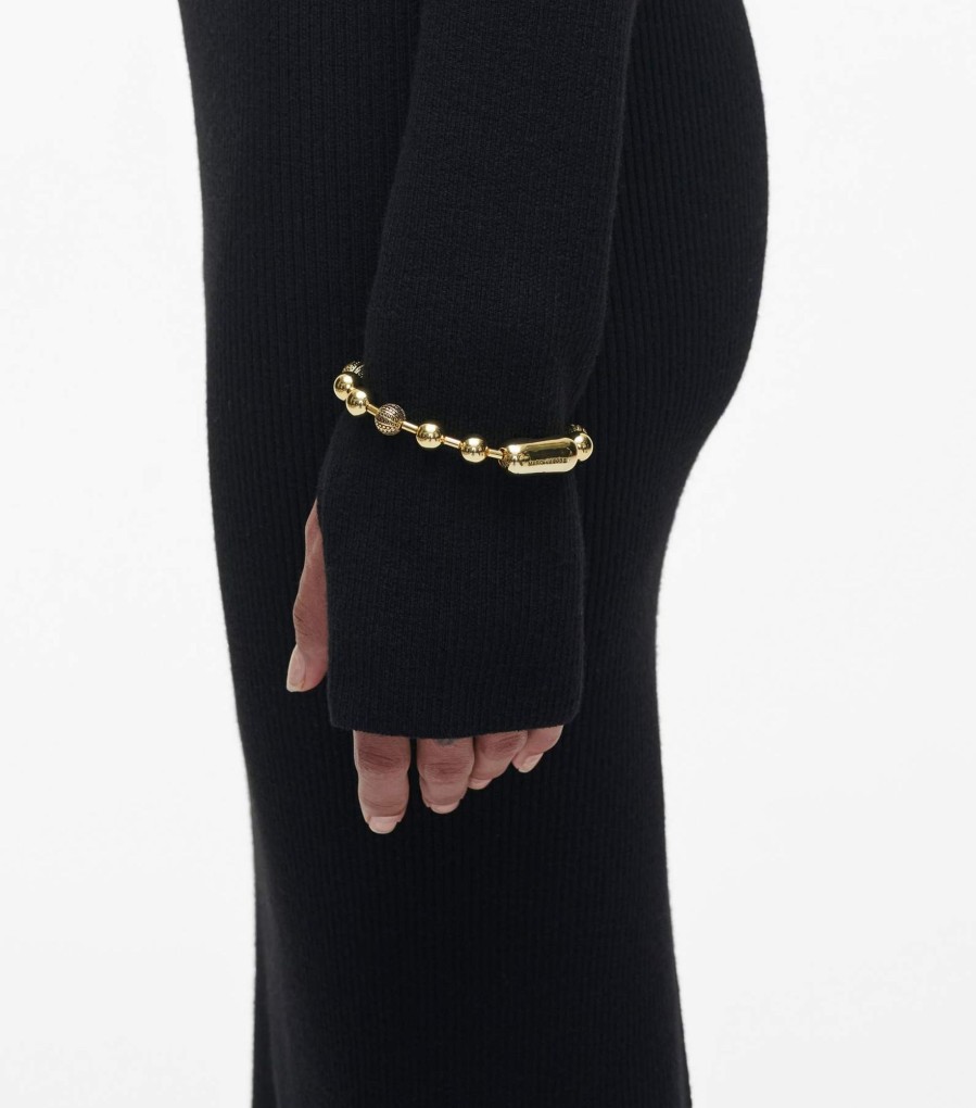 Jewelry Marc Jacobs | The Monogram Ball Chain Bracelet Light Antique Gold