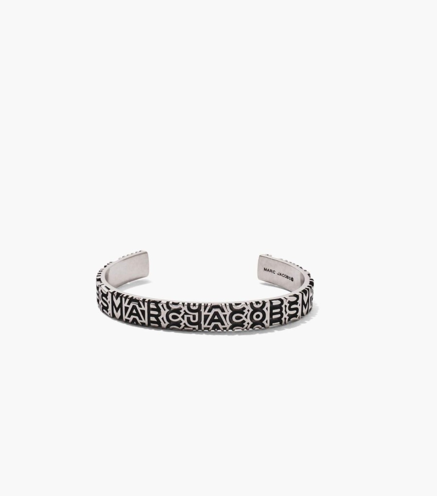 Jewelry Marc Jacobs | The Monogram Engraved Bracelet Aged Silver