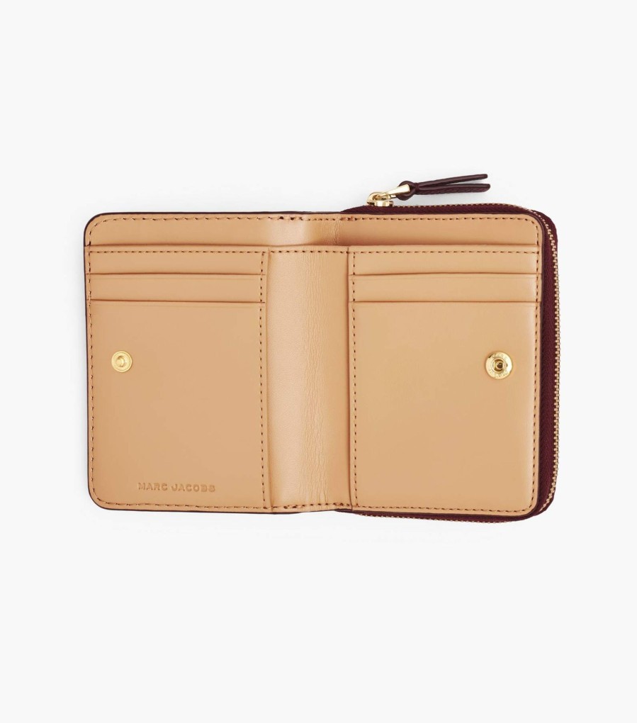 Wallets Marc Jacobs | The Leather Mini Compact Wallet Cherry