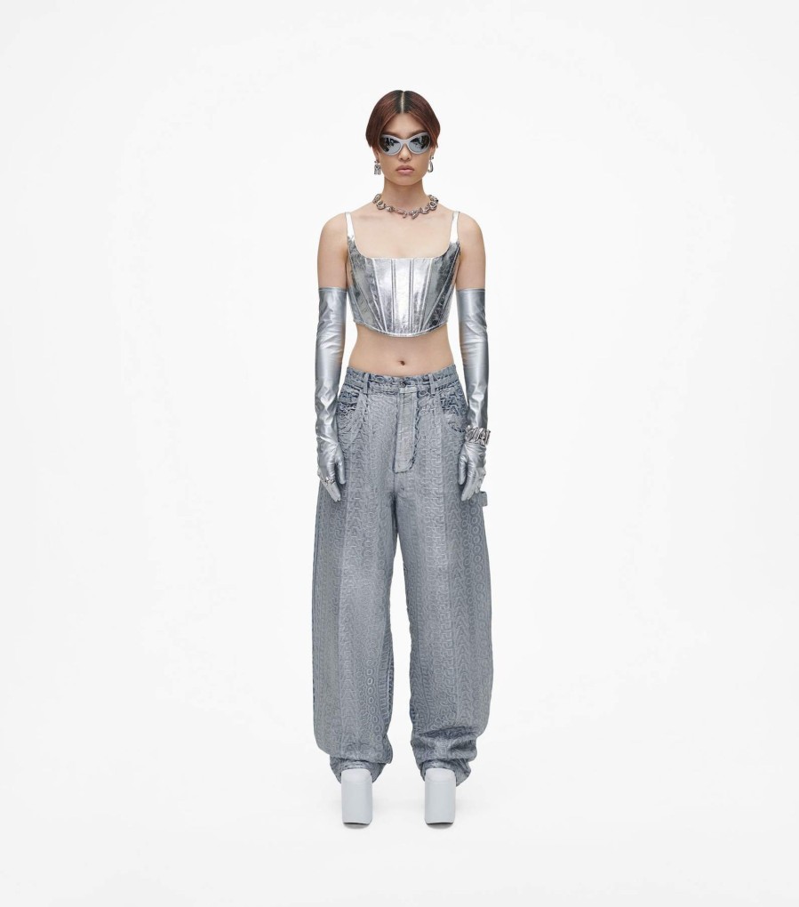 Ready To Wear Marc Jacobs | The Monogram Oversized Jean Matte Silver