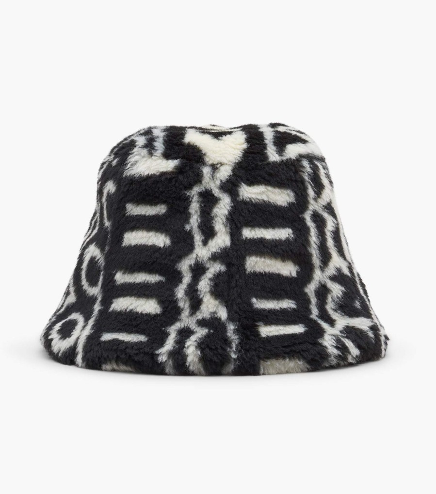 Accessories Marc Jacobs | The Monogram Teddy Bucket Hat Black/Ivory