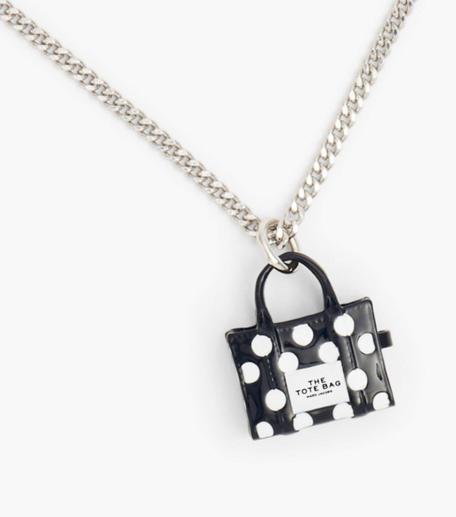 Jewelry Marc Jacobs | The Spots Tote Necklace Black Multi/Silver