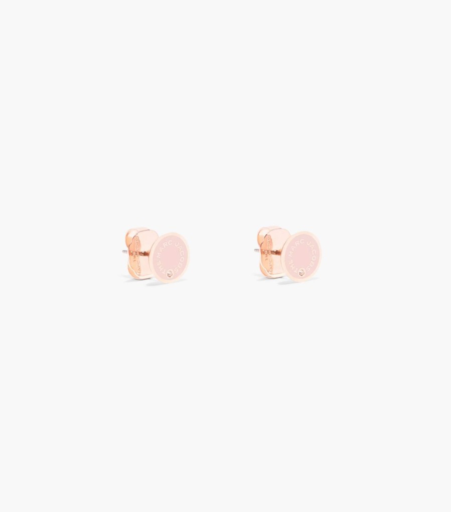 Jewelry Marc Jacobs | The Medallion Studs Sand/Rose Gold