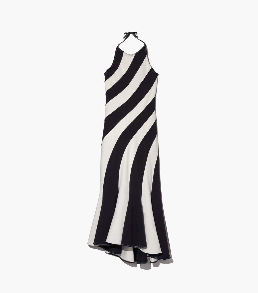 Ready To Wear Marc Jacobs | The Wave Halter Dress Black/Ivory