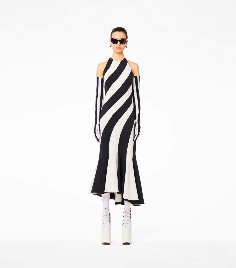 Ready To Wear Marc Jacobs | The Wave Halter Dress Black/Ivory