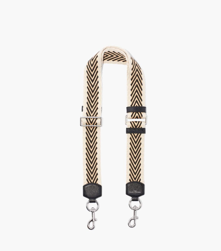 Accessories Marc Jacobs | The Arrow Webbing Strap Black Multi/Nickel