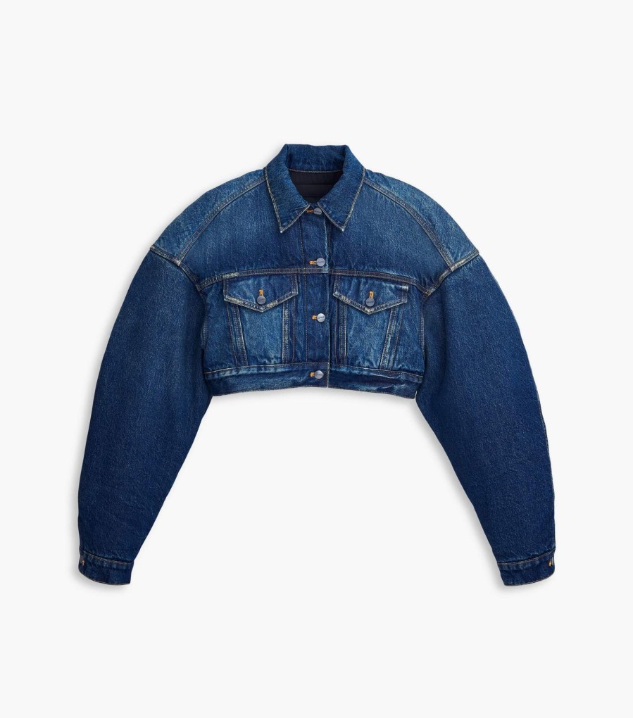 Ready To Wear Marc Jacobs | The Cropped Padded Jacket Future Indigo