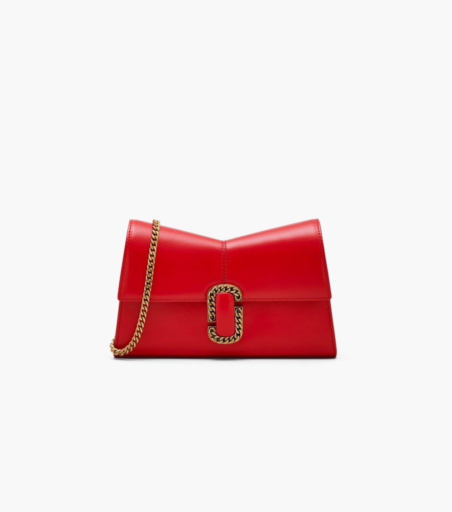 Wallets Marc Jacobs | The St. Marc Chain Wallet True Red