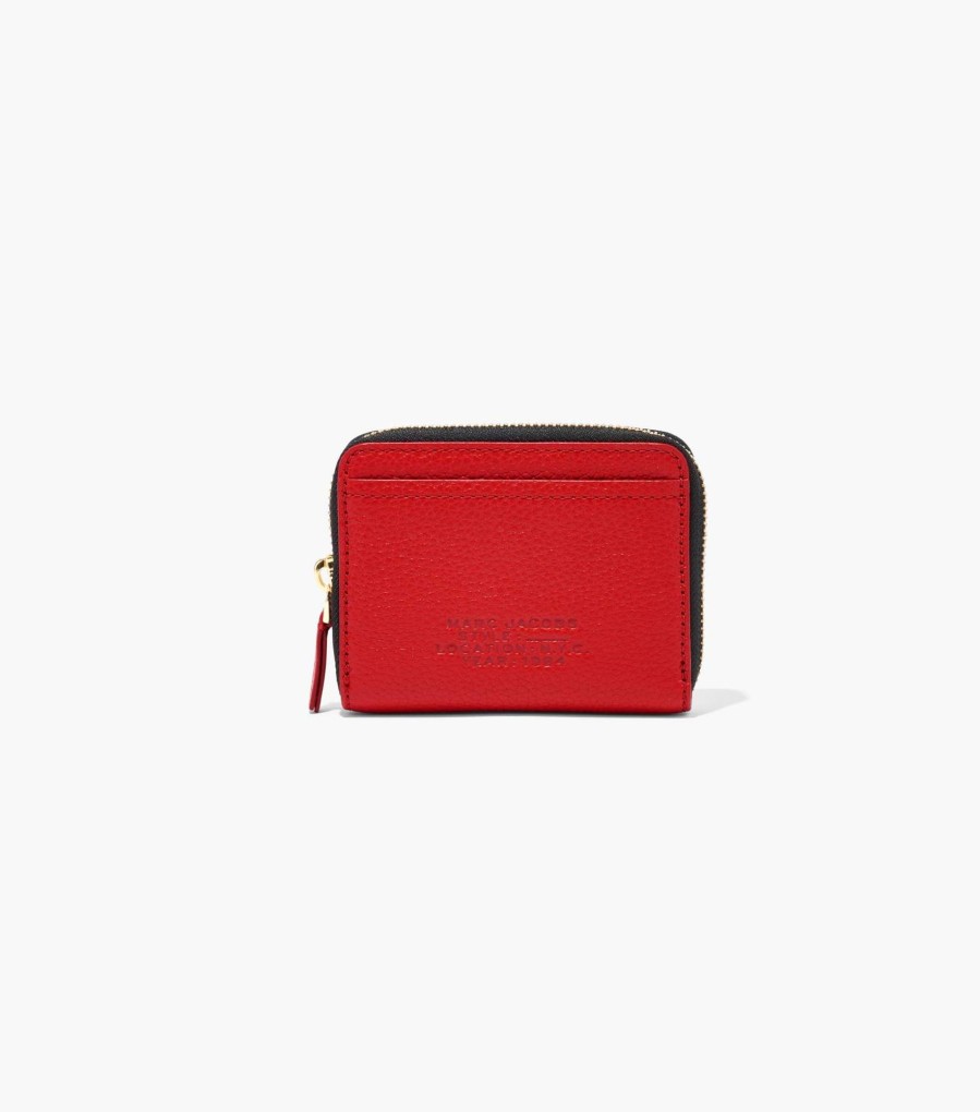 Wallets Marc Jacobs | The Leather Zip Around Wallet True Red