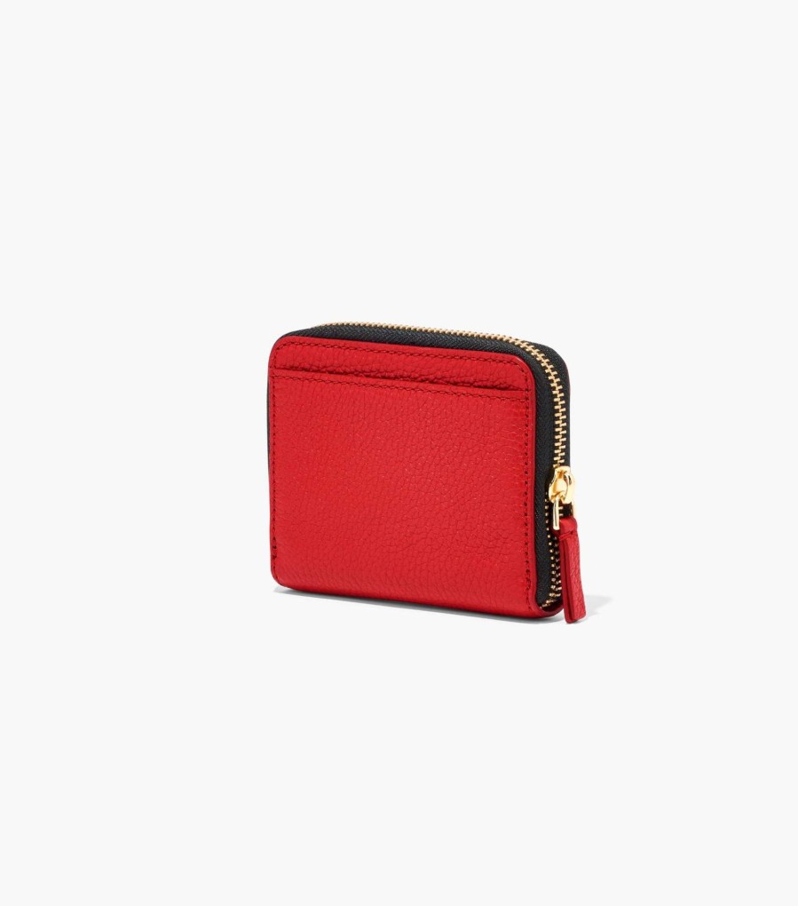 Wallets Marc Jacobs | The Leather Zip Around Wallet True Red