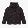 Ready To Wear Marc Jacobs | The Monogram Oversized Hoodie Black/Charcoal