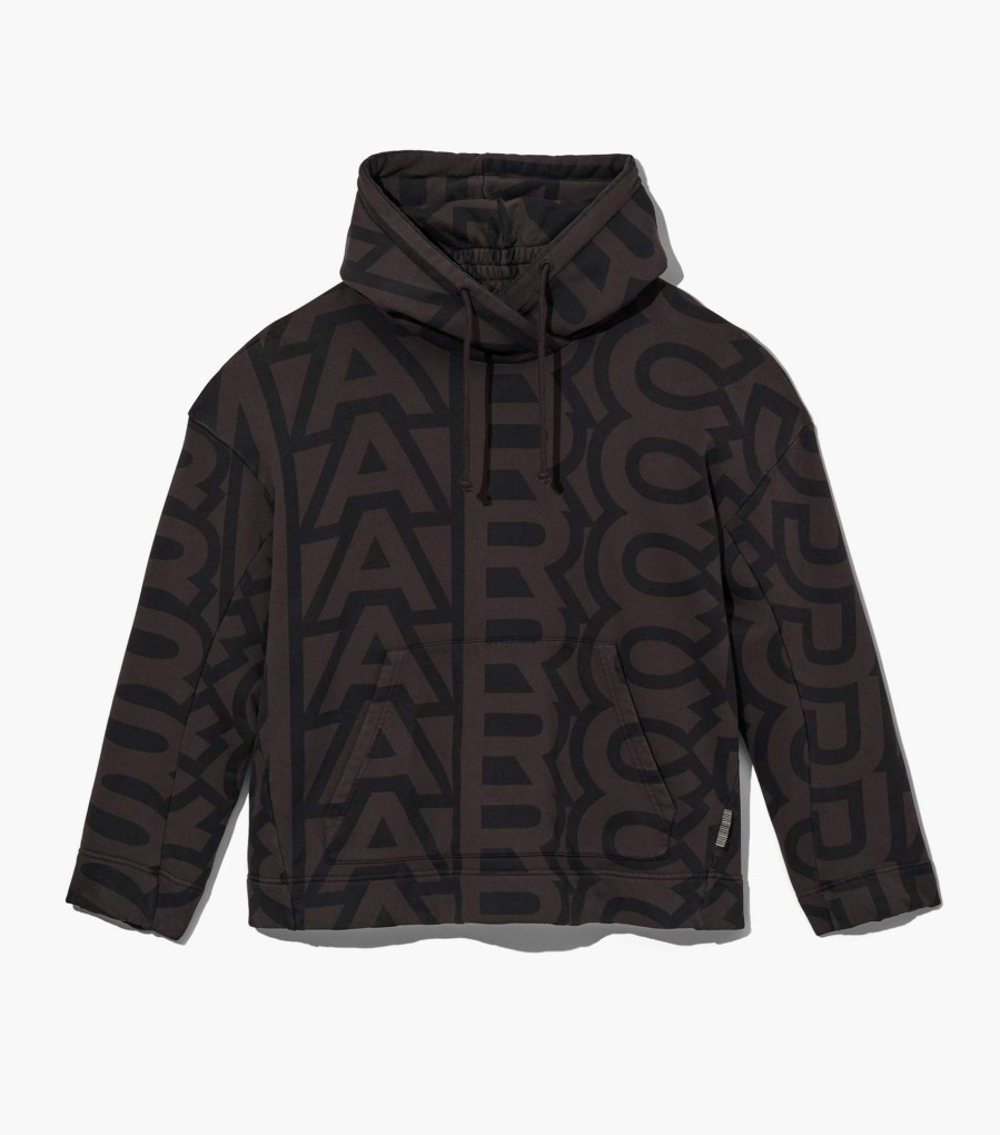 Ready To Wear Marc Jacobs | The Monogram Oversized Hoodie Black/Charcoal