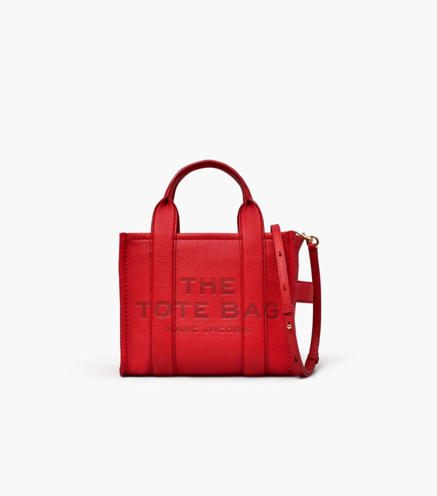 Bags Marc Jacobs | The Leather Small Tote Bag True Red