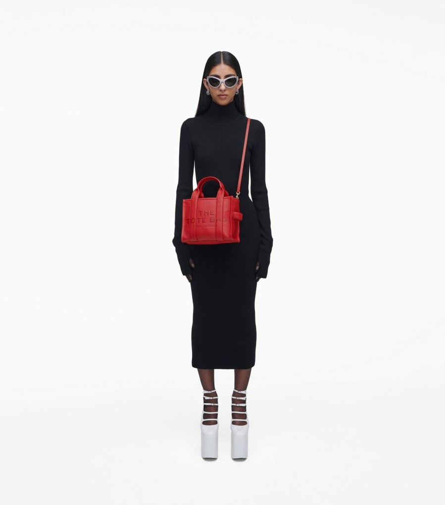 Bags Marc Jacobs | The Leather Small Tote Bag True Red