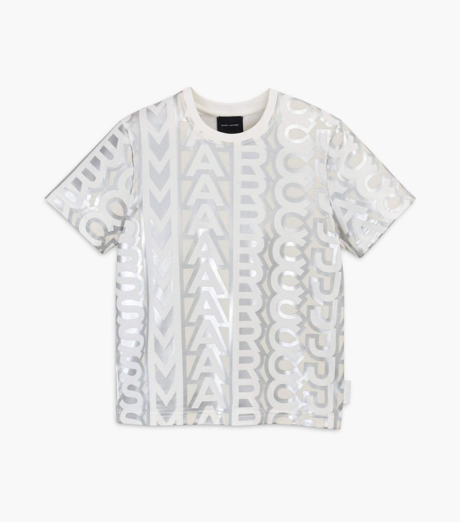 Ready To Wear Marc Jacobs | The Monogram Baby Tee Silver/Bright White