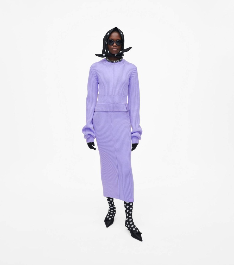 Ready To Wear Marc Jacobs | The Femme Crewneck Sweater Iced Lavender