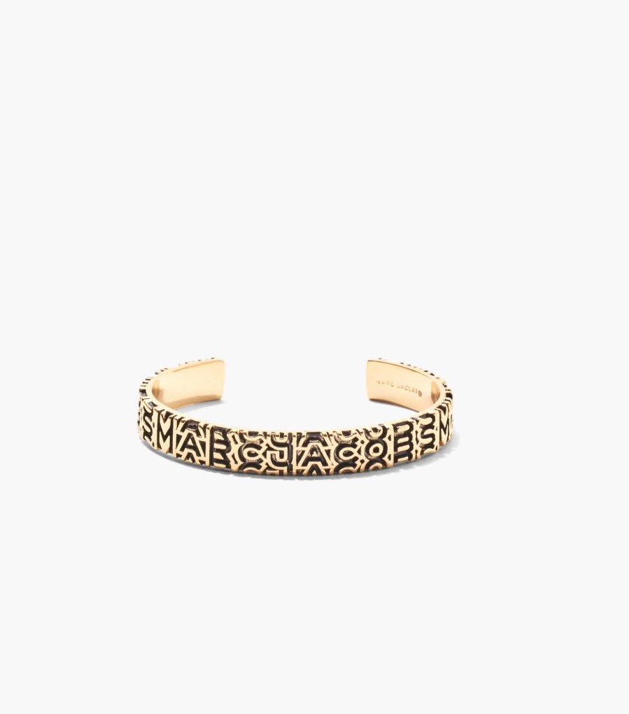 Jewelry Marc Jacobs | The Monogram Engraved Bracelet Aged Gold