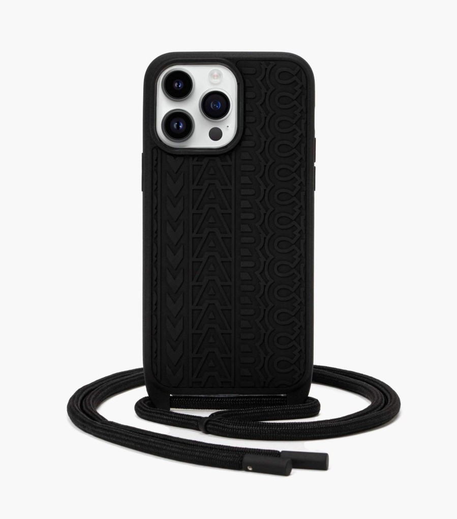 Accessories Marc Jacobs | The Monogram Iphone 14 Pro Max Crossbody Case Black