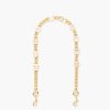 Accessories Marc Jacobs | The Heart Charm Chain Shoulder Strap Cloud White/Gold