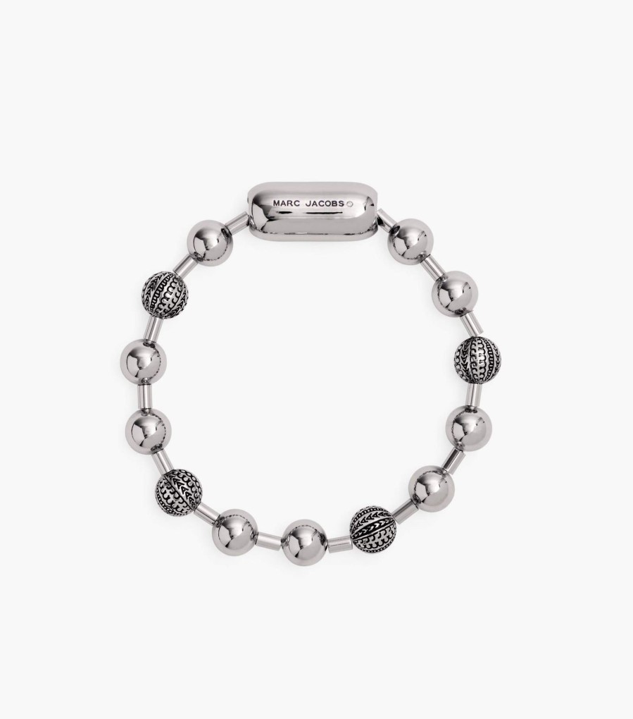 Jewelry Marc Jacobs | The Monogram Ball Chain Bracelet Light Antique Silver