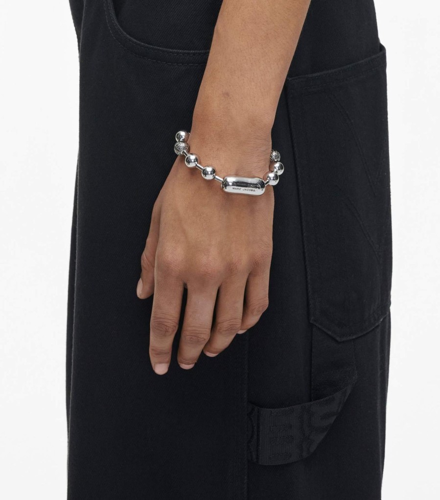 Jewelry Marc Jacobs | The Monogram Ball Chain Bracelet Light Antique Silver