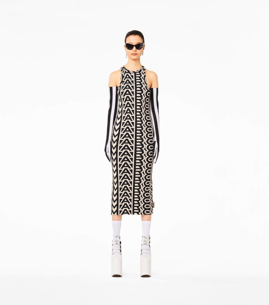 Ready To Wear Marc Jacobs | The Monogram Racer Rib Dress Black/Ivory