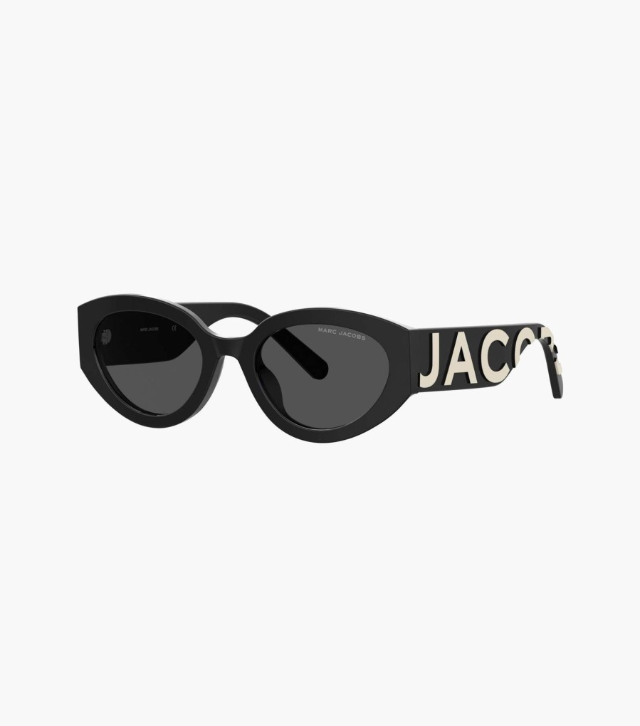 Accessories Marc Jacobs | The Marc Jacobs Oval Sunglasses Black/White