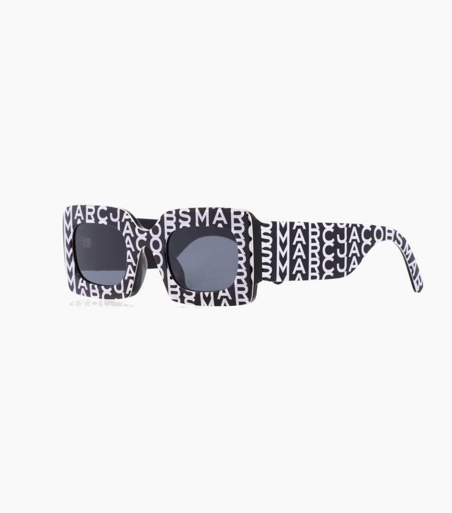 Accessories Marc Jacobs | The Monogram Rectangular Sunglasses Black/White