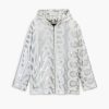 Ready To Wear Marc Jacobs | The Monogram Zip Hoodie Silver/Bright White