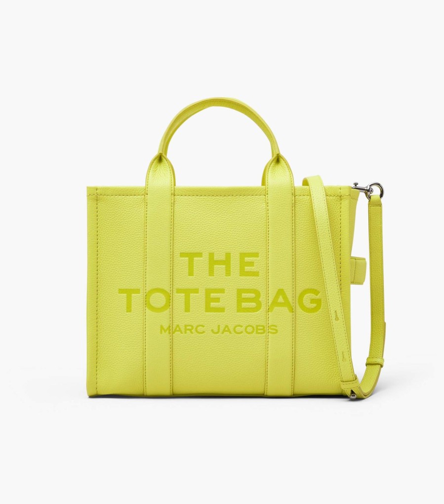 Bags Marc Jacobs | The Leather Medium Tote Bag Limoncello