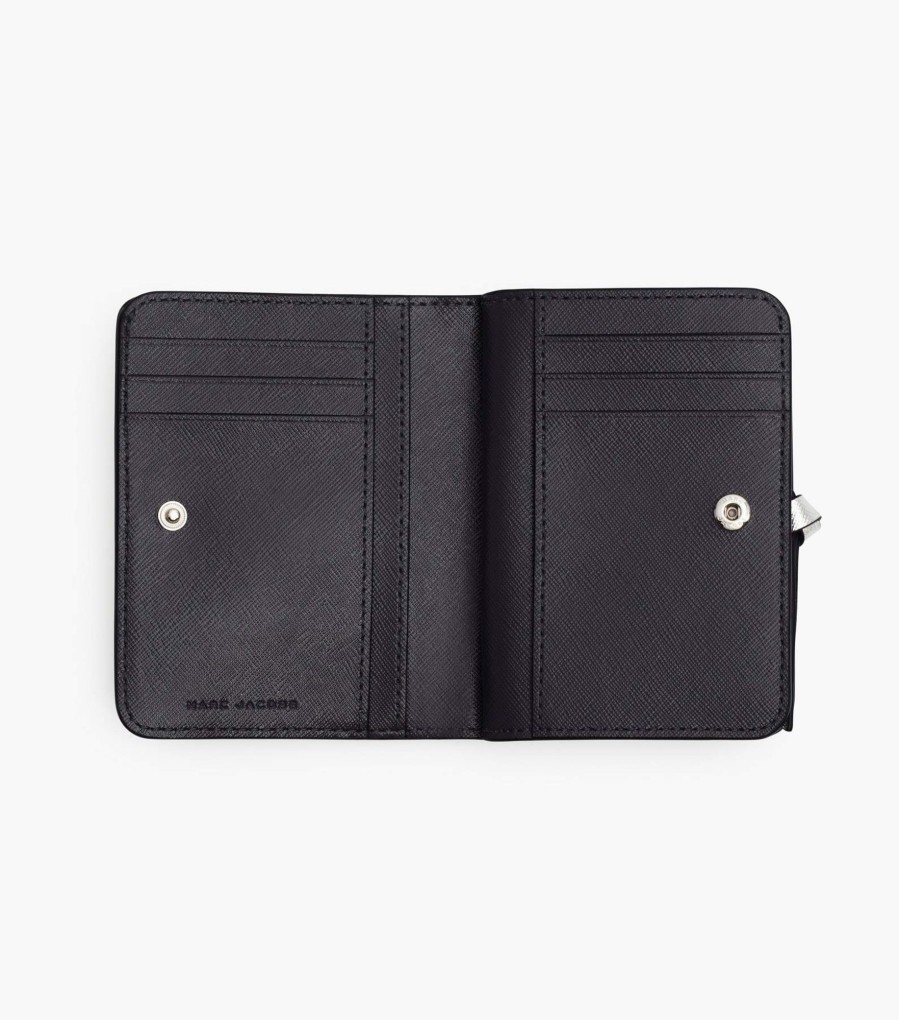 Wallets Marc Jacobs | The Utility Snapshot Mini Compact Wallet Wolf Grey Multi