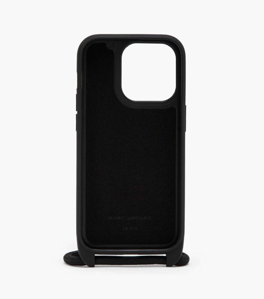 Accessories Marc Jacobs | The Monogram Iphone 14 Pro Crossbody Case Black