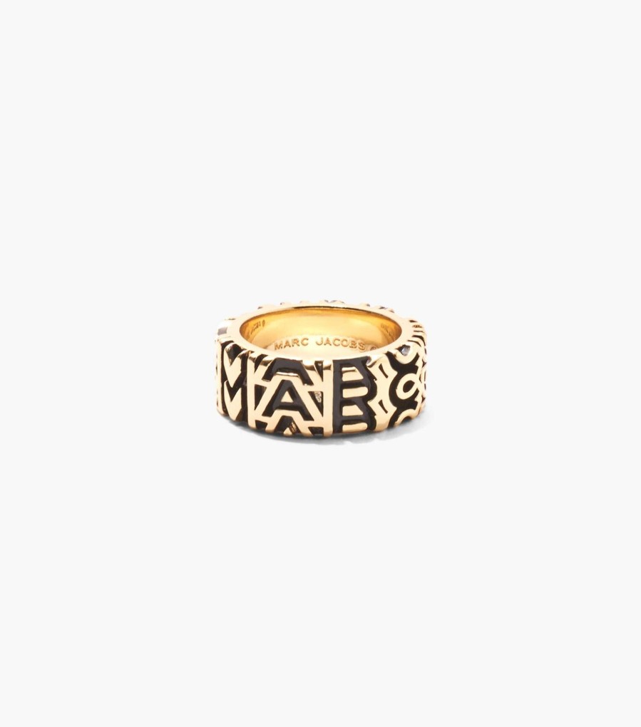 Jewelry Marc Jacobs | The Monogram Engraved Ring Aged Gold