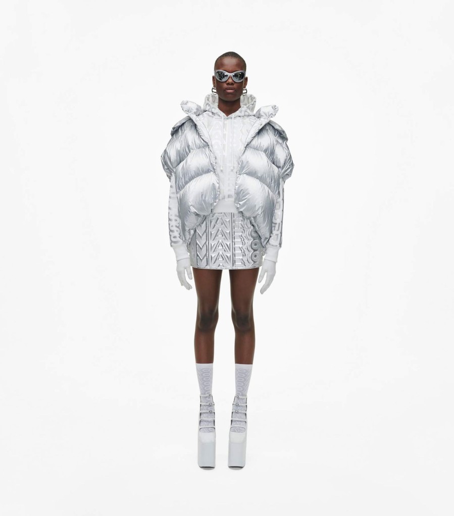 Ready To Wear Marc Jacobs | The Hooded Puffer Vest Silver