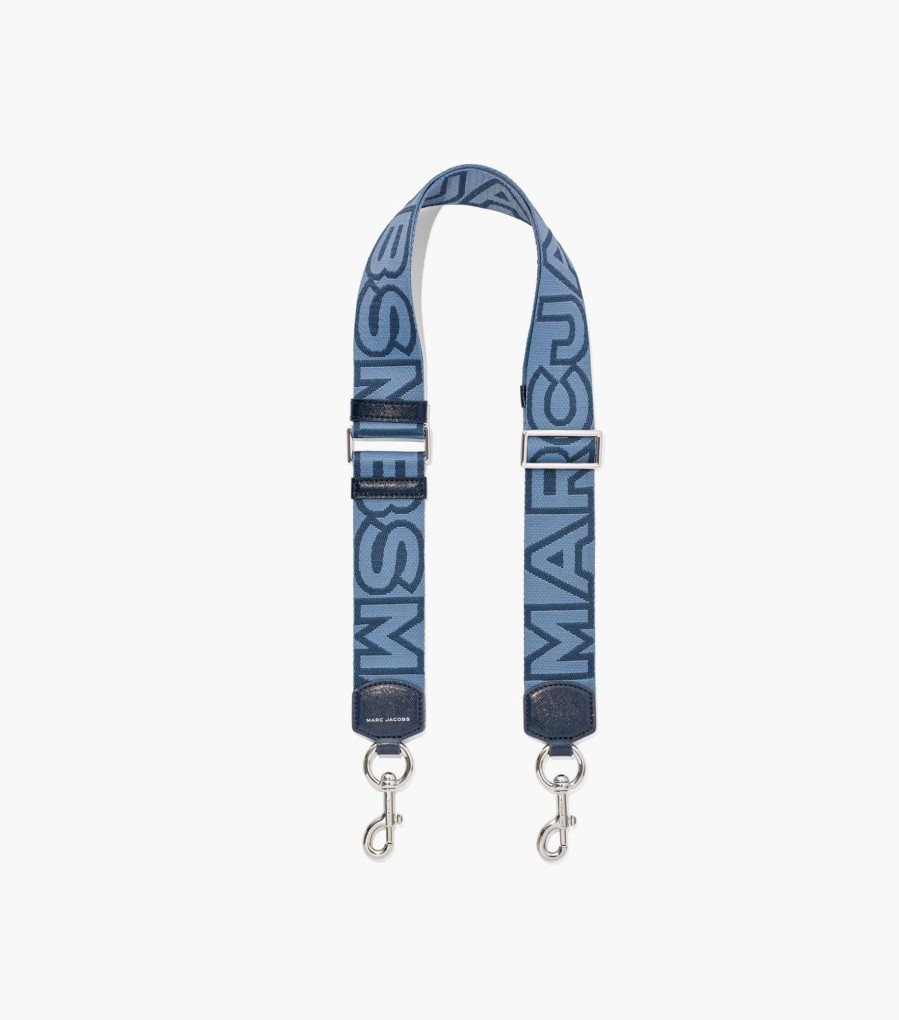 Accessories Marc Jacobs | The Outline Logo Webbing Strap Blue Sea Multi