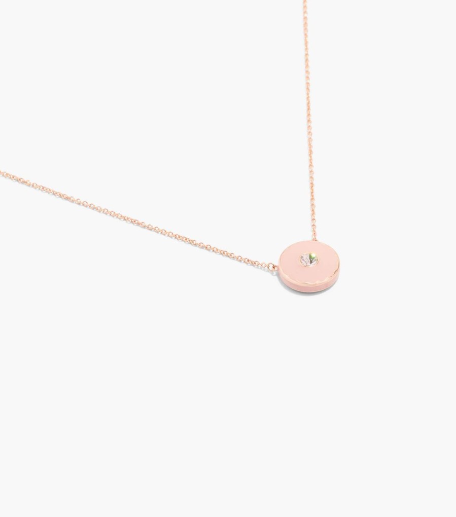 Jewelry Marc Jacobs | The Medallion Pendant Sand/Rose Gold