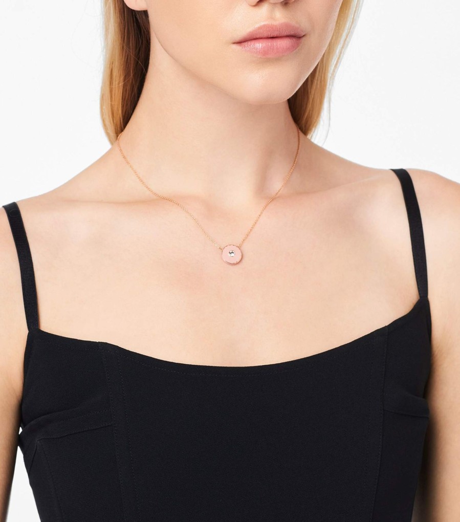 Jewelry Marc Jacobs | The Medallion Pendant Sand/Rose Gold