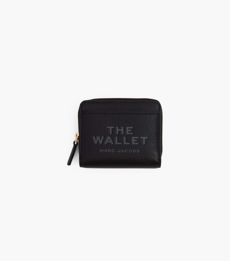 Wallets Marc Jacobs | The Leather Mini Compact Wallet Black