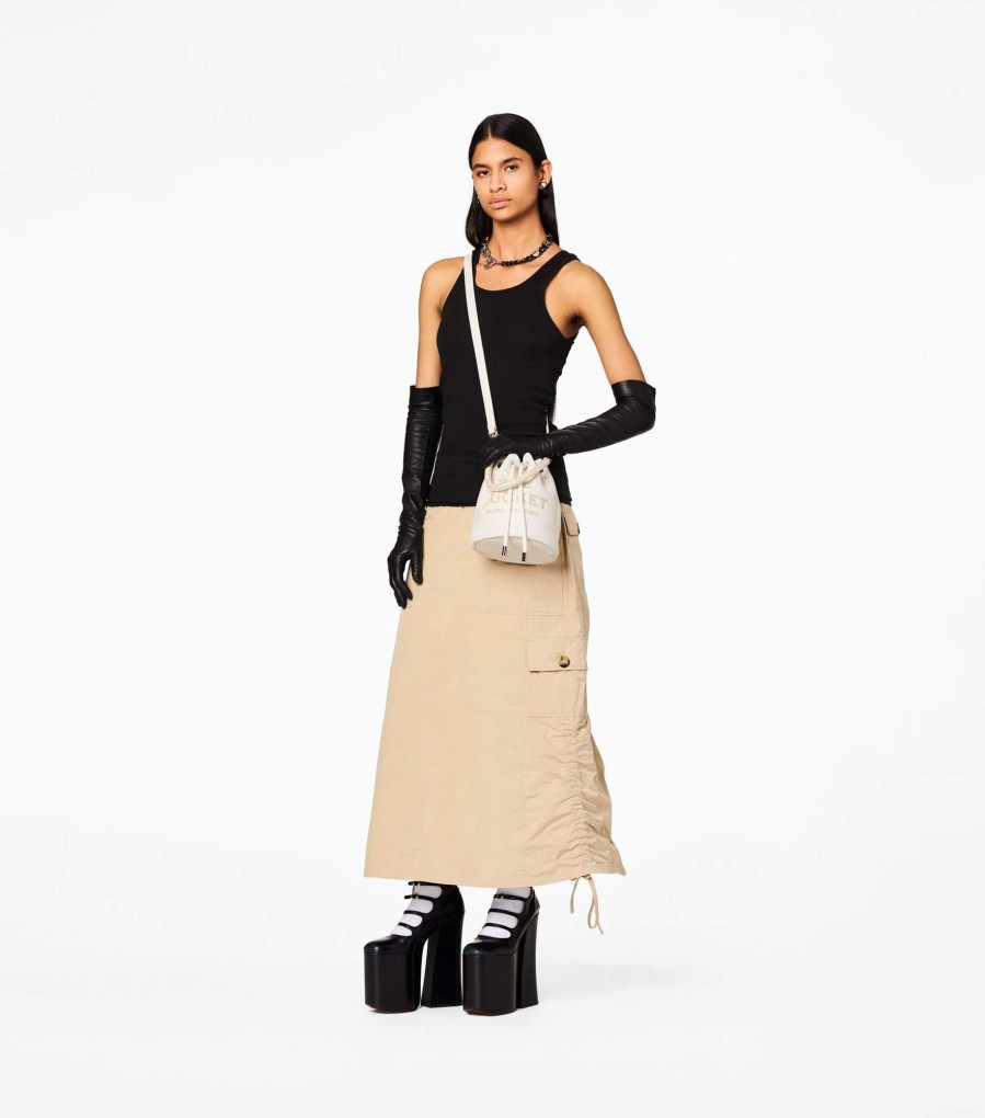 Bags Marc Jacobs | The Leather Bucket Bag Cotton/Silver