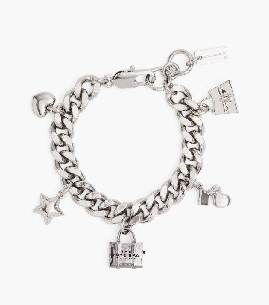 Jewelry Marc Jacobs | The Mini Icon Charm Bracelet Light Antique Silver