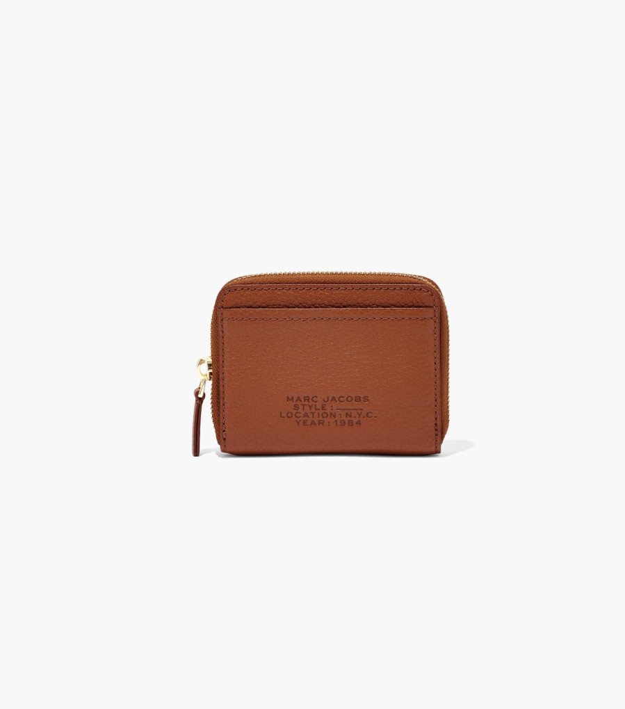 Wallets Marc Jacobs | The Leather Zip Around Wallet Argan Oil