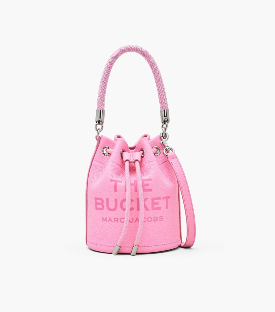 Bags Marc Jacobs | The Leather Bucket Bag Fluro Candy Pink