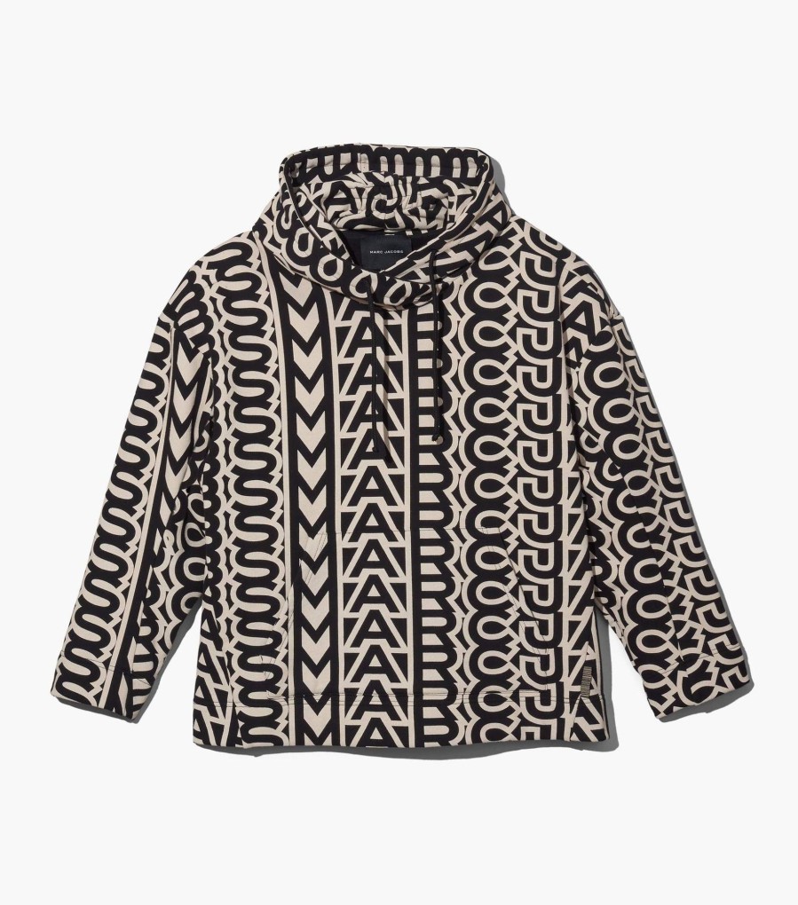 Ready To Wear Marc Jacobs | The Monogram Oversized Hoodie Black/Ivory