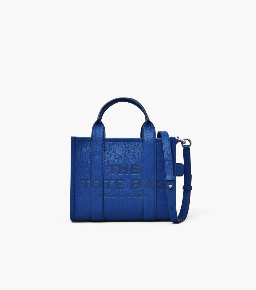 Bags Marc Jacobs | The Leather Small Tote Bag Cobalt