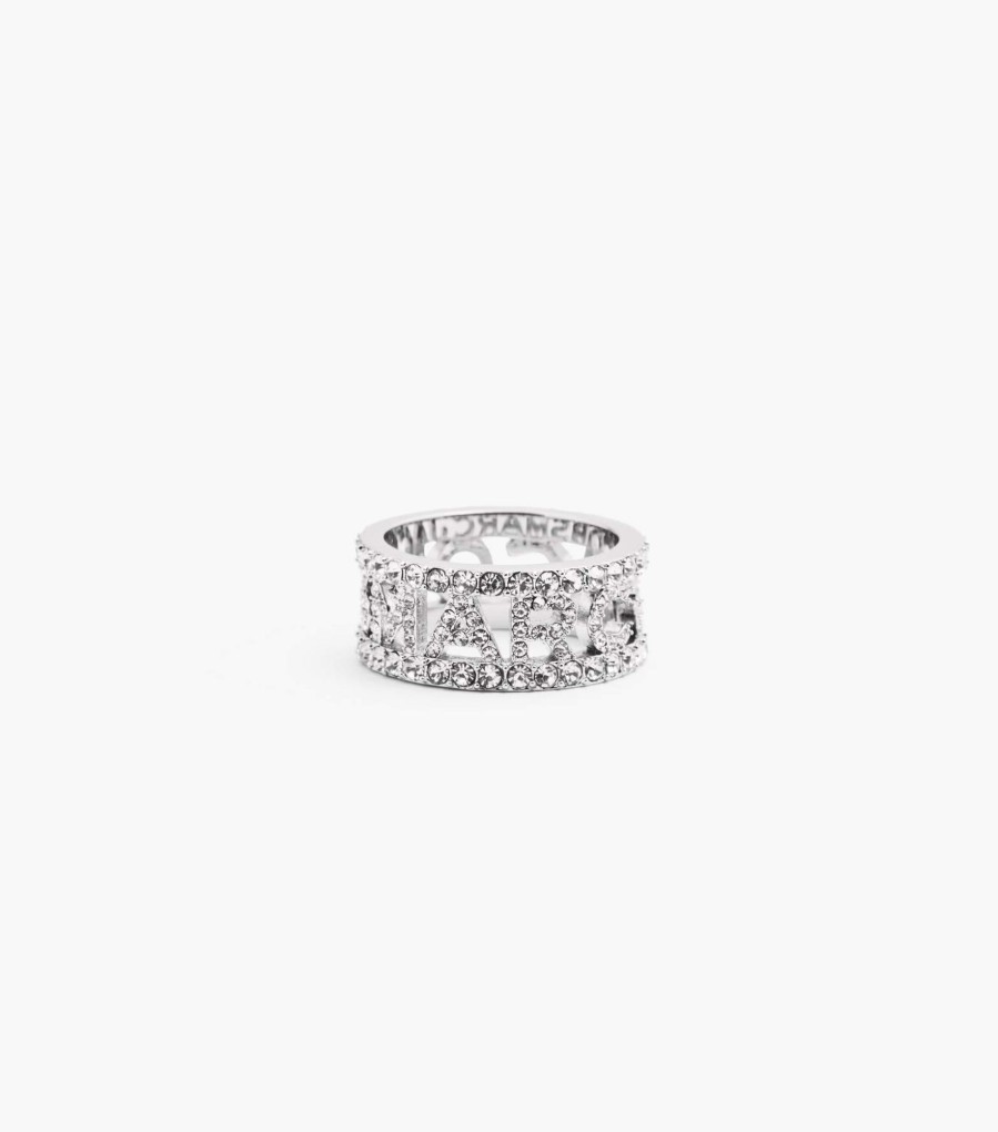 Ready To Wear Marc Jacobs | The Monogram Pave Ring Silver/Crystal