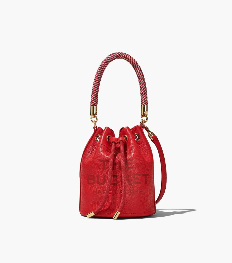 Bags Marc Jacobs | The Leather Bucket Bag True Red