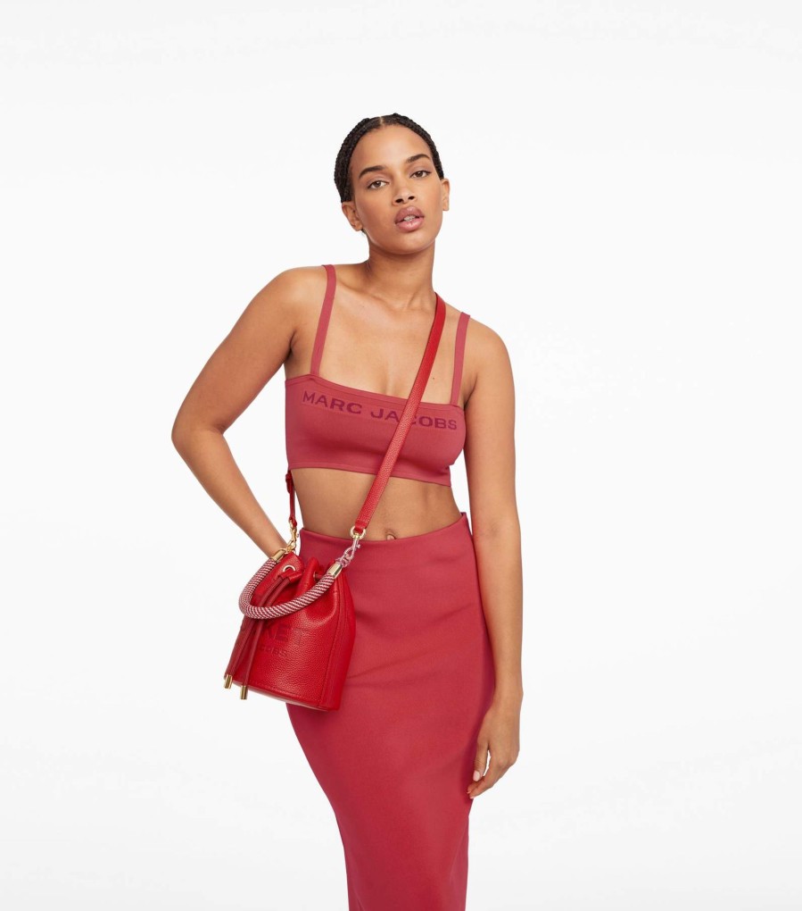 Bags Marc Jacobs | The Leather Bucket Bag True Red