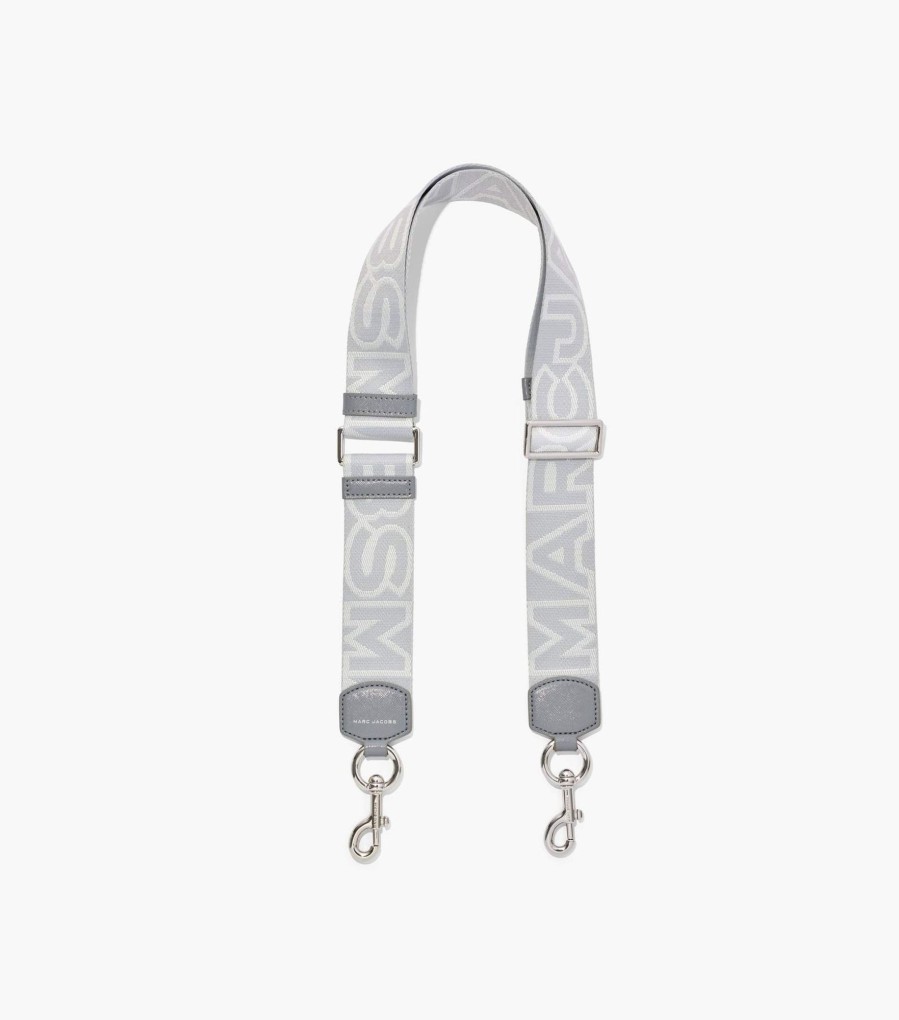 Accessories Marc Jacobs | The Outline Logo Webbing Strap Wolf Grey Multi