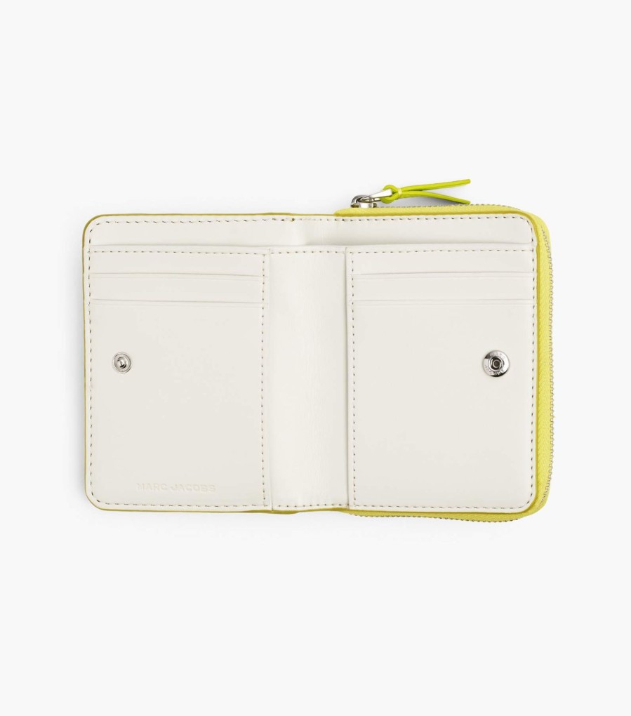 Wallets Marc Jacobs | The Leather Mini Compact Wallet Limoncello